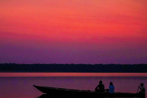 De Puerto Maldonado || Passeio de barco de 3 horas ao pôr do sol ||