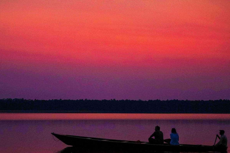 Depuis Puerto Maldonado || Tour en bateau de 3 heures au coucher du soleil ||