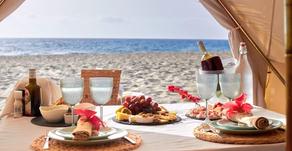 Romantic Sunset Experience with Glamping Silver Pack