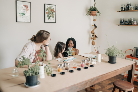 Paint & Sip Tea: Botanical Illustration in São Paulo Studio