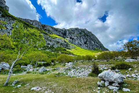 Wanderung auf den Gamti Berg und den Bovilla See von Tirana aus mit dem Land Rover