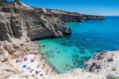 Au départ de La Canée : excursion d&#039;une journée sur l&#039;île de Milos (Plaka, Sarakiniko)La Canée : excursion sur l&#039;île de Milos avec transfert depuis Herakleion