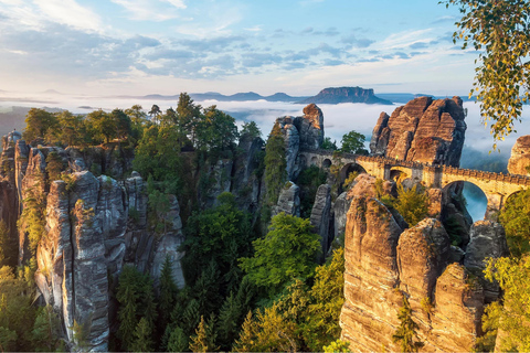 From Prague: Terezin Camp and Bohemian Switzerland Day Trip Terezin, Narnia & Bastei