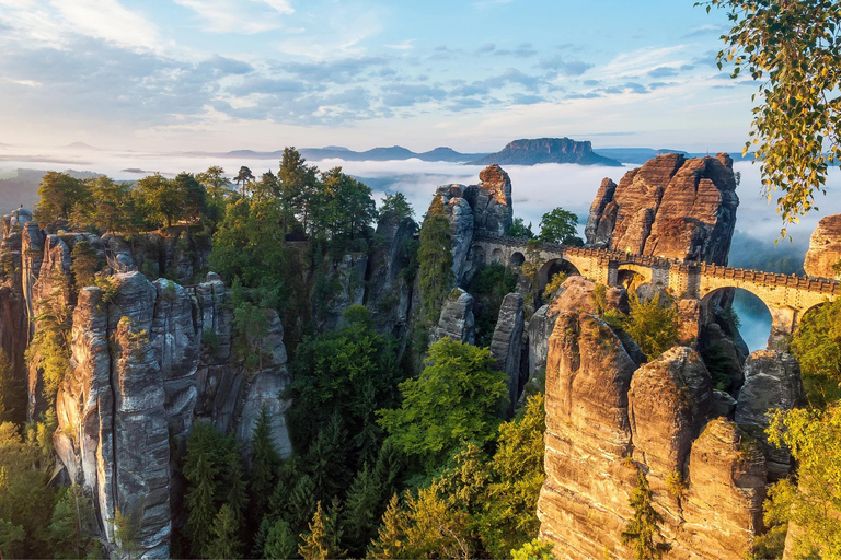 From Prague: Terezin Camp and Bohemian Switzerland Day Trip Terezin, Narnia & Bastei
