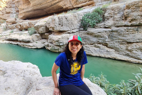 Shared Wadi Shab Trek, Swim, Cave, Beach & Sinkhole Tour