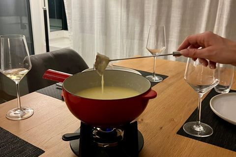 Zurich : Fondue au fromage à la maison avec des locaux