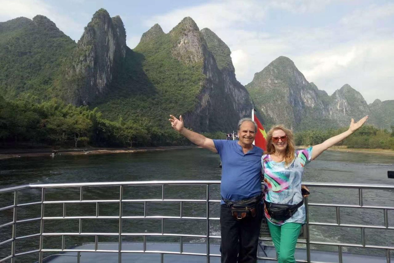 From Guilin: Li River Cruise to Yangshuo with Hotel Transfer 3-Star Cruise Ticket + One Way Guilin Hotel Pick-Up