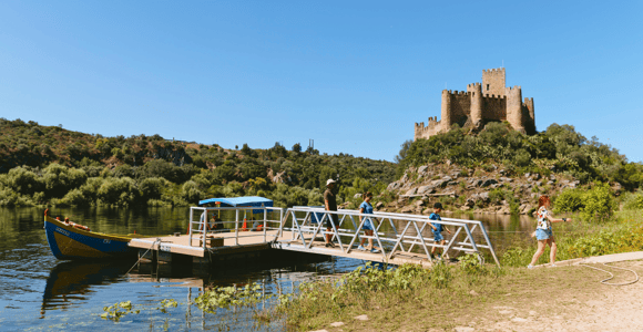 Von Lissabon: Tomar, Convento de Cristo & Burg von Almourol