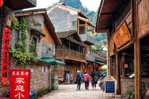 Yangshuo dévoilée : vue sur le karst, dérive en bambou et coucher de soleil en trainGuide pour les autres langues