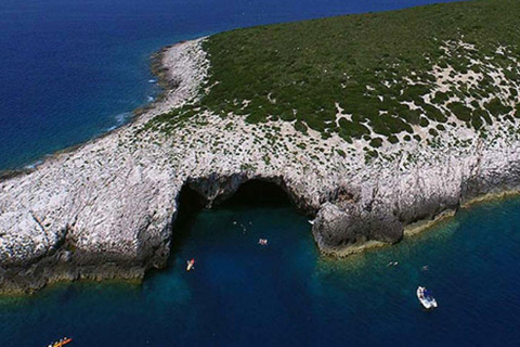 Hvar:Blue & Grenn Cave and Vis Island Private Speedboat Tour