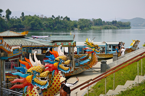 Hue Half Day Tour: Perfume River, Imperial Citadel, Market