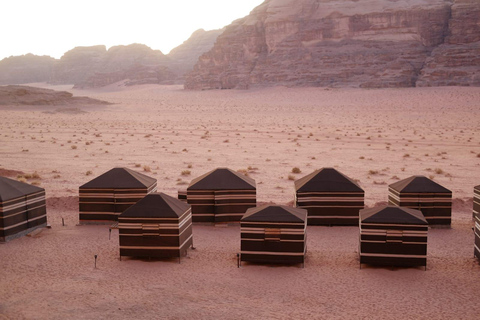 Wadi Rum: 4x4 Sunset Tour with Bedouin Dinner & Camp Stay