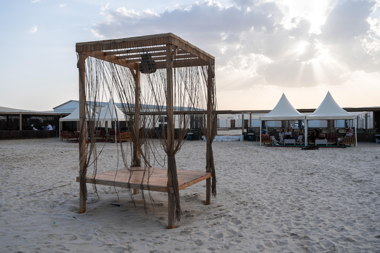 Doha: Full day Overnight & Day pass in Pvt Desert Beach Camp Doha: Full day Dune Bashing with a meal in Desert Beach Camp