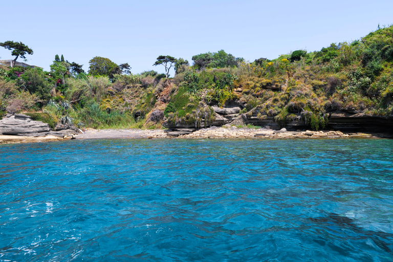 De Nápoles: Transferência para Procida com passeio de barco pela ilhaPasseio de barco pela ilha com paragem para nadar