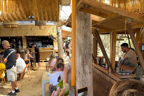 Ibiza: Formentera Boat and Bike Guide Tour +Sunset Party Gold Edition: Formentera Bike & Boat Adventure from Ibiza