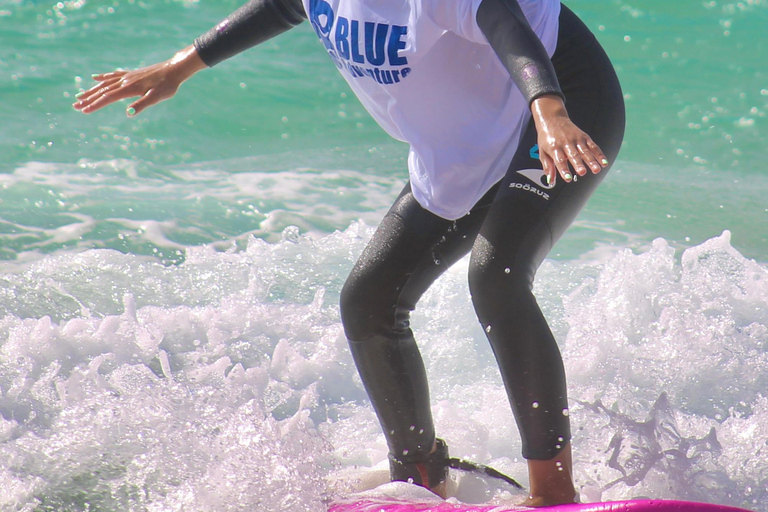 Surfinglektion på Fuerteventura