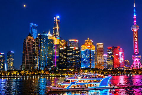 Shanghai: The Bund’s Iconic Views by Luxury Night Cruise Dragon Cruise Buffet
