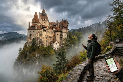 Bucharest Bran Castle, Peles Castle Brasov Old Town Day Tour Audio Guide Multiple Languages