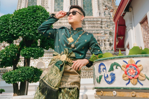 Thai Costume Photographer at Wat Arun/Pho in Bangkok 2 Hours Photography (per person) at Wat Arun + Wat Pho