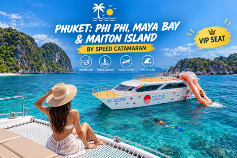 Phuket: Phi Phi, Maya Bay & Maiton Island Tour by Catamaran