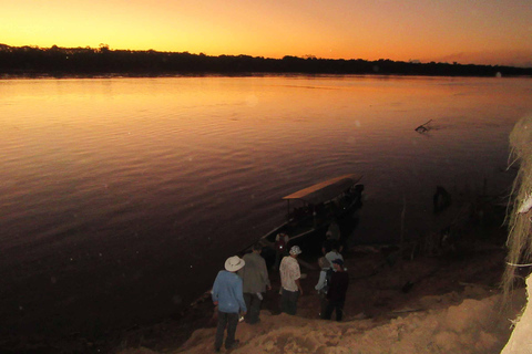 De Puerto Maldonado || Passeio de barco de 3 horas ao pôr do sol