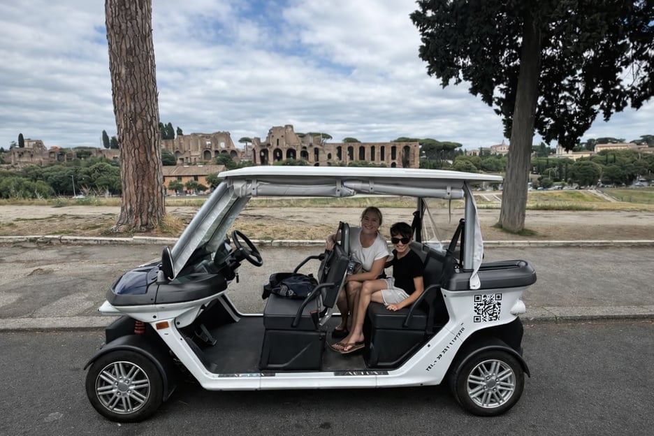 Rom: Private Golfcart-Tour mit handwerklichem Gelato