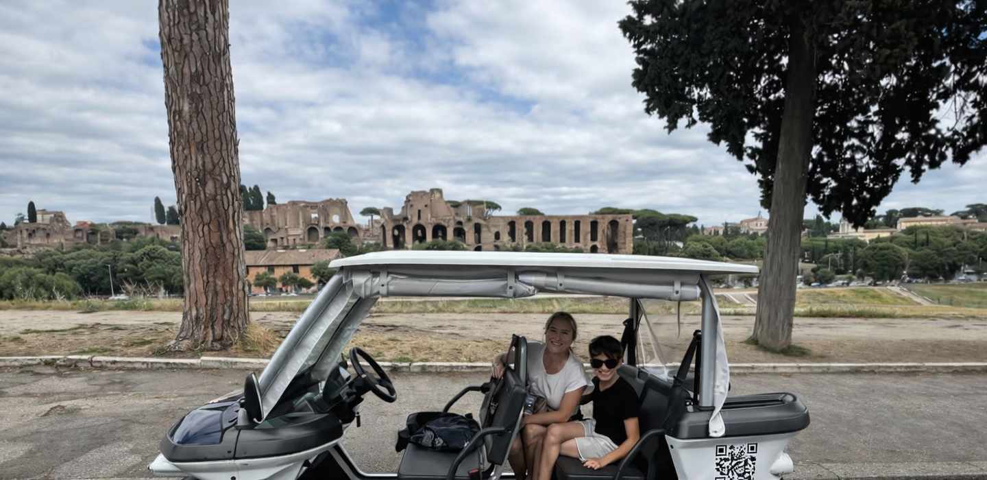 Rom: Private Golfcart-Tour mit handwerklichem Gelato
