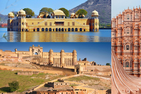 Jaipur: Guidad sightseeing tur med bil under en heldag