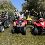 Malaga: Tour guidato in quad terrestre e fluviale di 1 ora (2 persone)