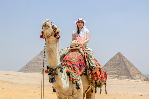 Hurghada: Cairo 2-Day Tour with Luxury Pyramids View Stay Day 1 Pyramids & GُEM Day 2 Memphis, Saqqara & Old Cairo ✨