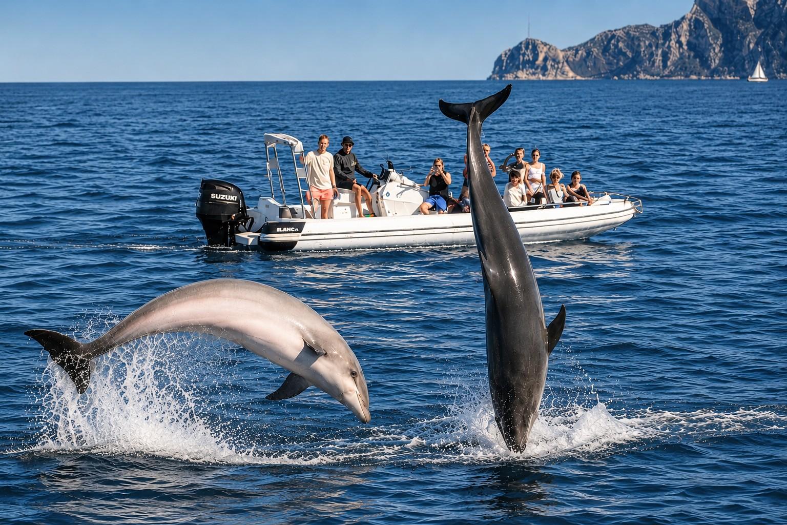 Olbia: Delfinbeobachtung per Bootstour & Schnorcheln in Figarolo