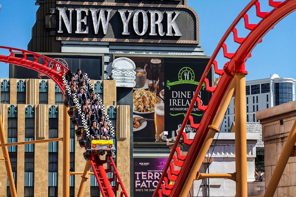 The Big Apple Coaster at the New York New York Hotel and C…