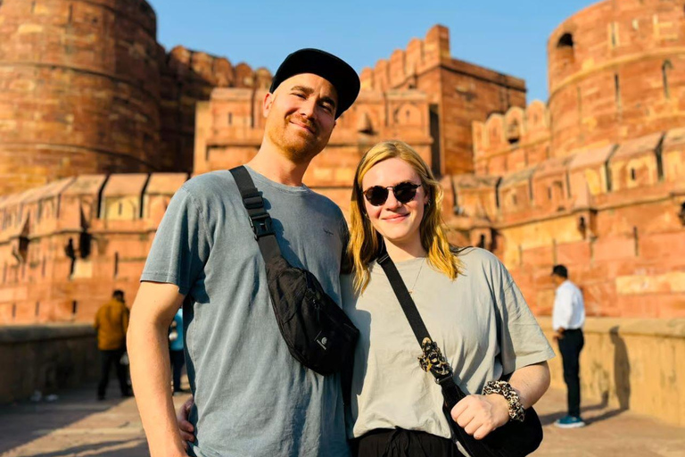 From Delhi: Sunrise Taj Mahal and Agra Guided Tour by Car From Agra: Private Car, Driver and Guide Service Only