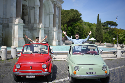 Rome : Visite guidée de la Fiat 500 avec photographeVisite privée