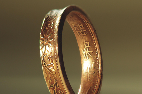 Tokyo, Asakusa:Ring-Making Workshop w/ Japanese Vintage Coin