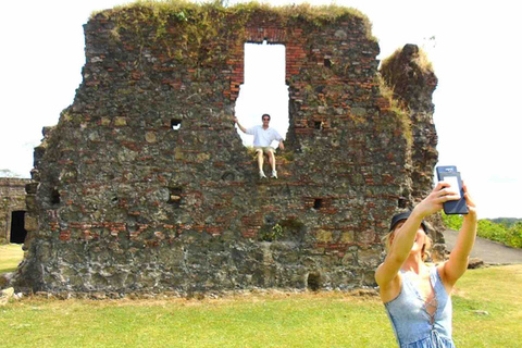 Panama City: Fort San Lorenzo i śluza Agua Clara na Kanale PanamskimPanama City: Fort San Lorenzo i Kanał Panamski Śluza Agua Clara