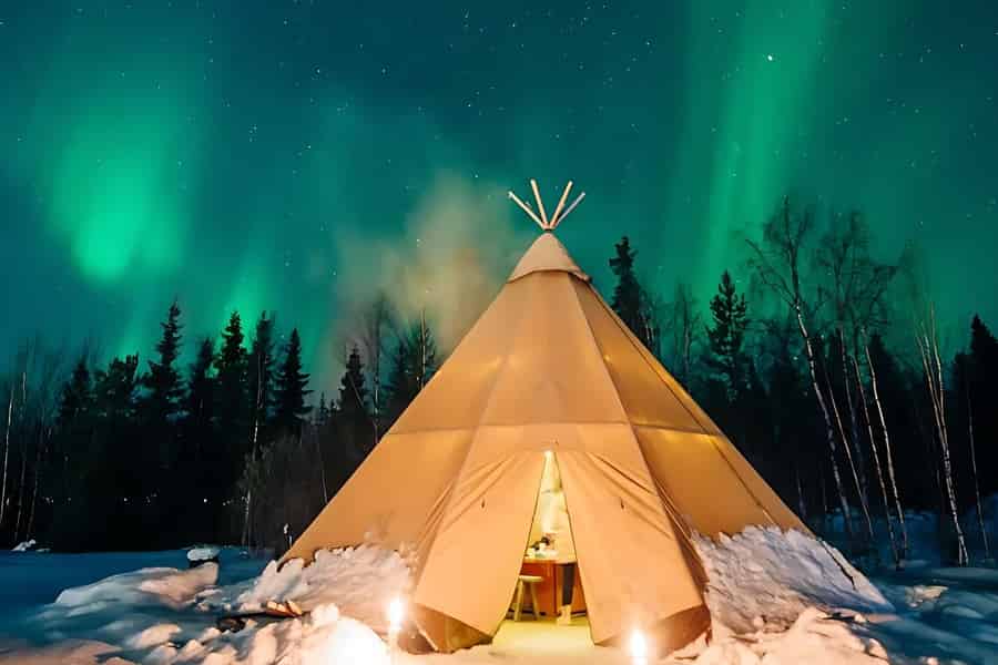Kiruna: Nordlicht-Tour mit samischem BBQ-Abendessen. Foto: GetYourGuide Kiruna: Nordlicht-Tour mit samischem BBQ-Abendessen. Foto: GetYourGuide