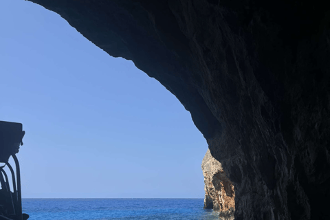 Zakynthos:Cruise Around the Island&Turtles by Eurosky Shipwreck Blue Caves & Turtles Island Ceri Caves