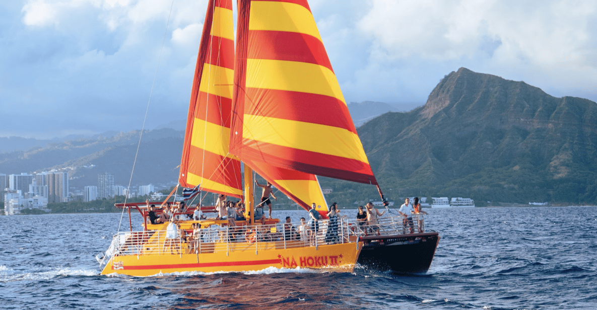 90-Minute Catamaran Sunset Sail — a boat tour from Honolulu, USA