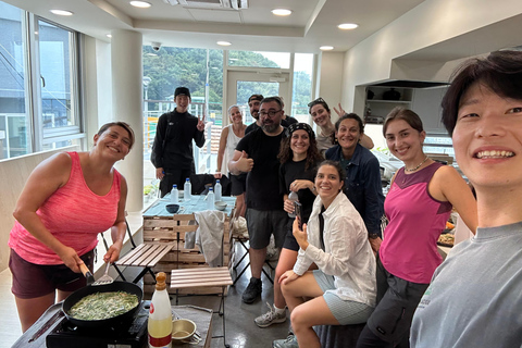 Busan: Korean Home Cooking Class & Market Tour with Meal Join in