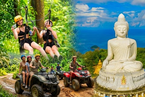 Phuket: ATV and ZipLine Adventure View Big Buddha Visit