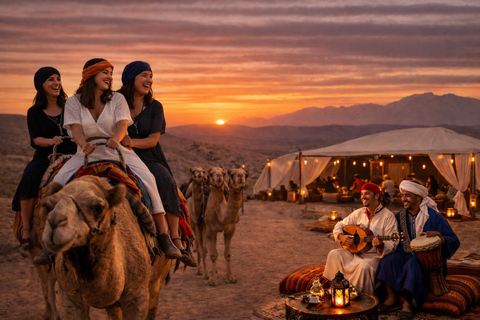 Marrakech: Agafay Desert Quad & Camel Rides With Dinner Show