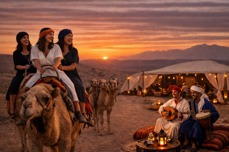 Marrakech: Agafay Desert Quad & Camel Rides With Dinner Show