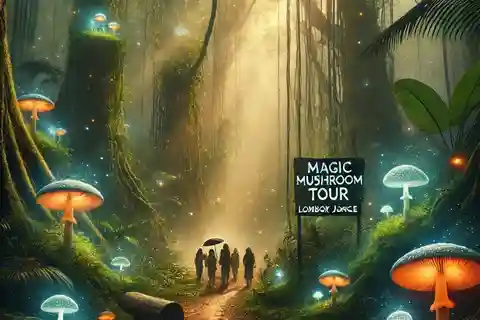 Gili Trawangan: Magic Mushroom Tour with Jungle Breakfast
