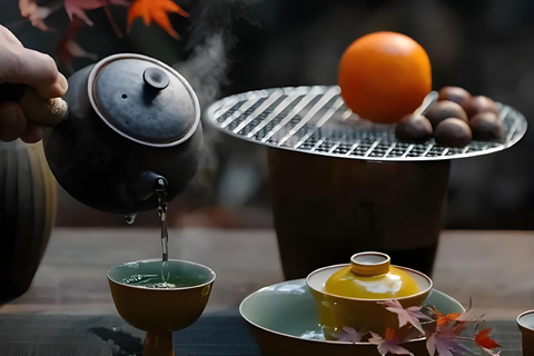 Hangzhou: Temple of Wealth, Tea Art, and River Boat Tour