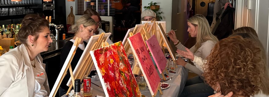 Groningue : dégustation et peinture avec boissons illimitées