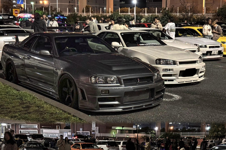 【R34】Tokyo：Private Daikoku tour in Modified R34 Midnight Umihotaru Tour