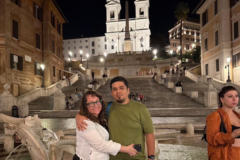 Rome by Night: Enchanting Golf Cart Tour with Wine, Cocktails, and History