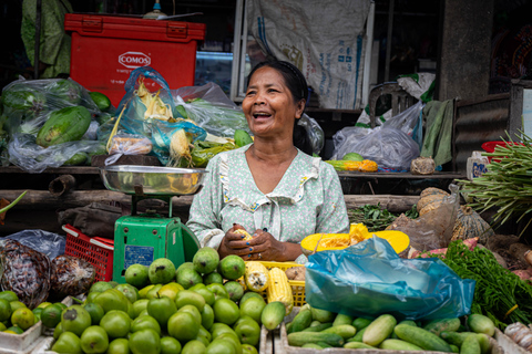 Phnom Penh: Silk Island Bike Tour & Evening Foodie Full-Day Haft Day: Evening Food Tour