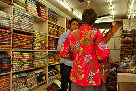 Jaipur: Tour privado de compras con taller de impresión en bloqueTour Privado de Compras con Impresión de Bloques en Tuk-Tuk